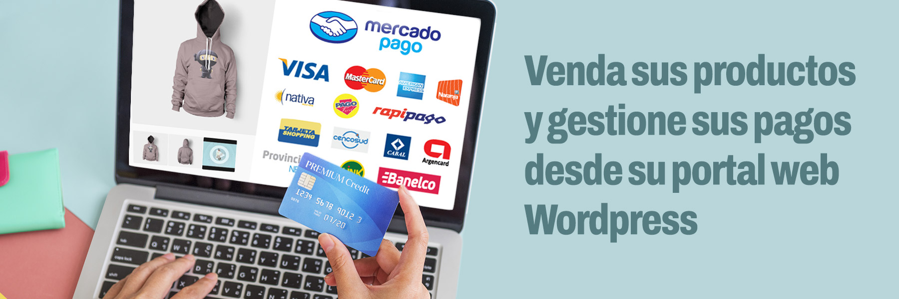 Diseño Gráfico Web. Integración WordPress -Mercado Pago. Córdoba, Argentina